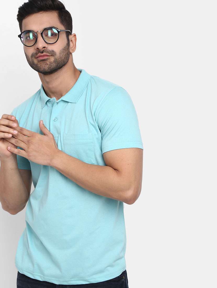 men short sleeve solid regular t-shirt - 20669553 -  Standard Image - 2