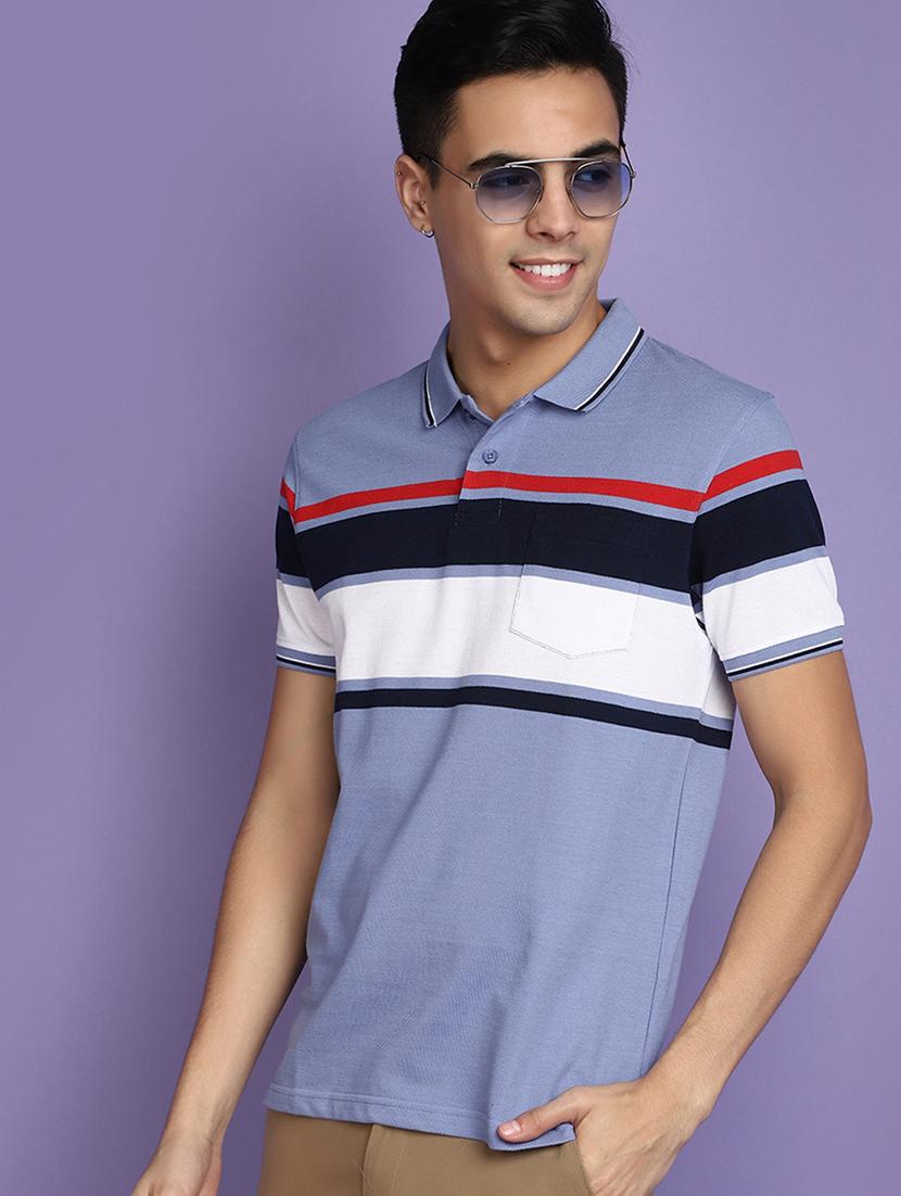 men stripes short sleeves t-shirt - 20670102 - Standard Image - 2