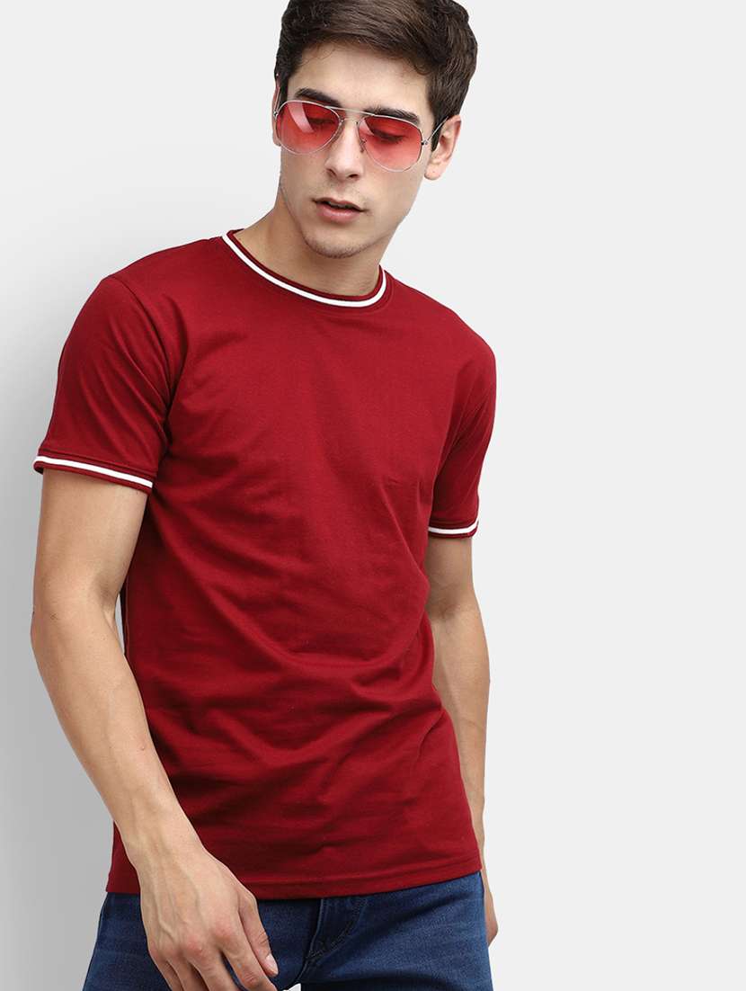 men solids short sleeves t-shirt - 20670794 -  Standard Image - 2