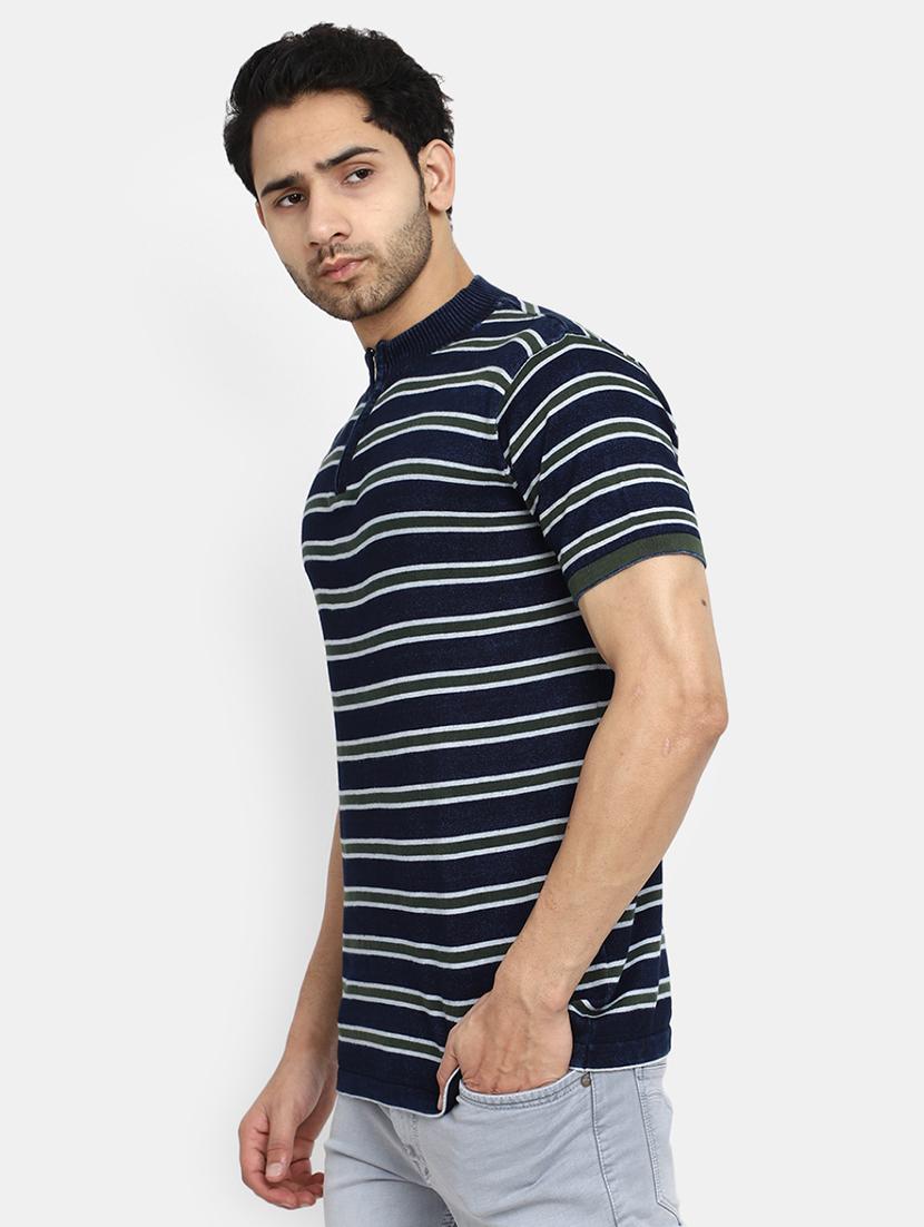 men stripes short sleeves t-shirt - 20671464 - Standard Image - 2