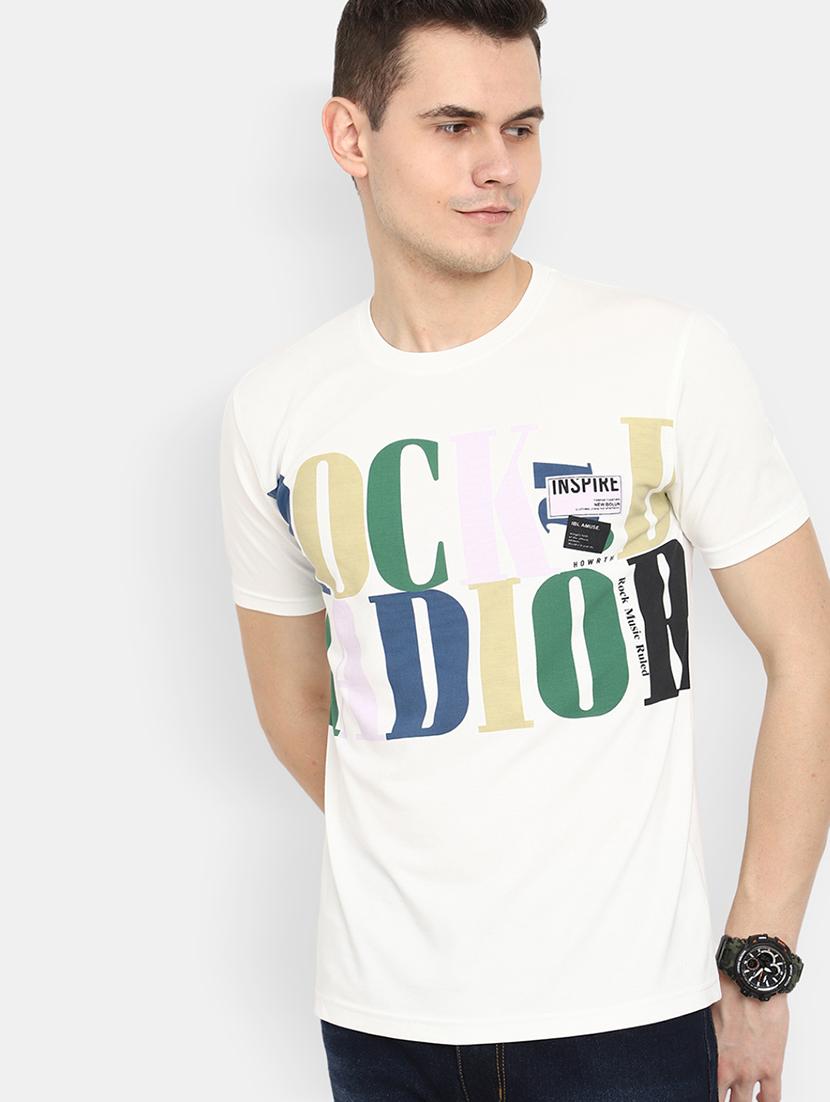 men front print short sleeves t-shirt - 20671710 - Standard Image - 2