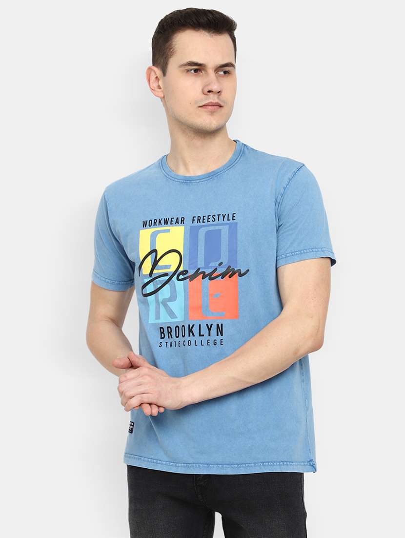 men short sleeve round neck t-shirt