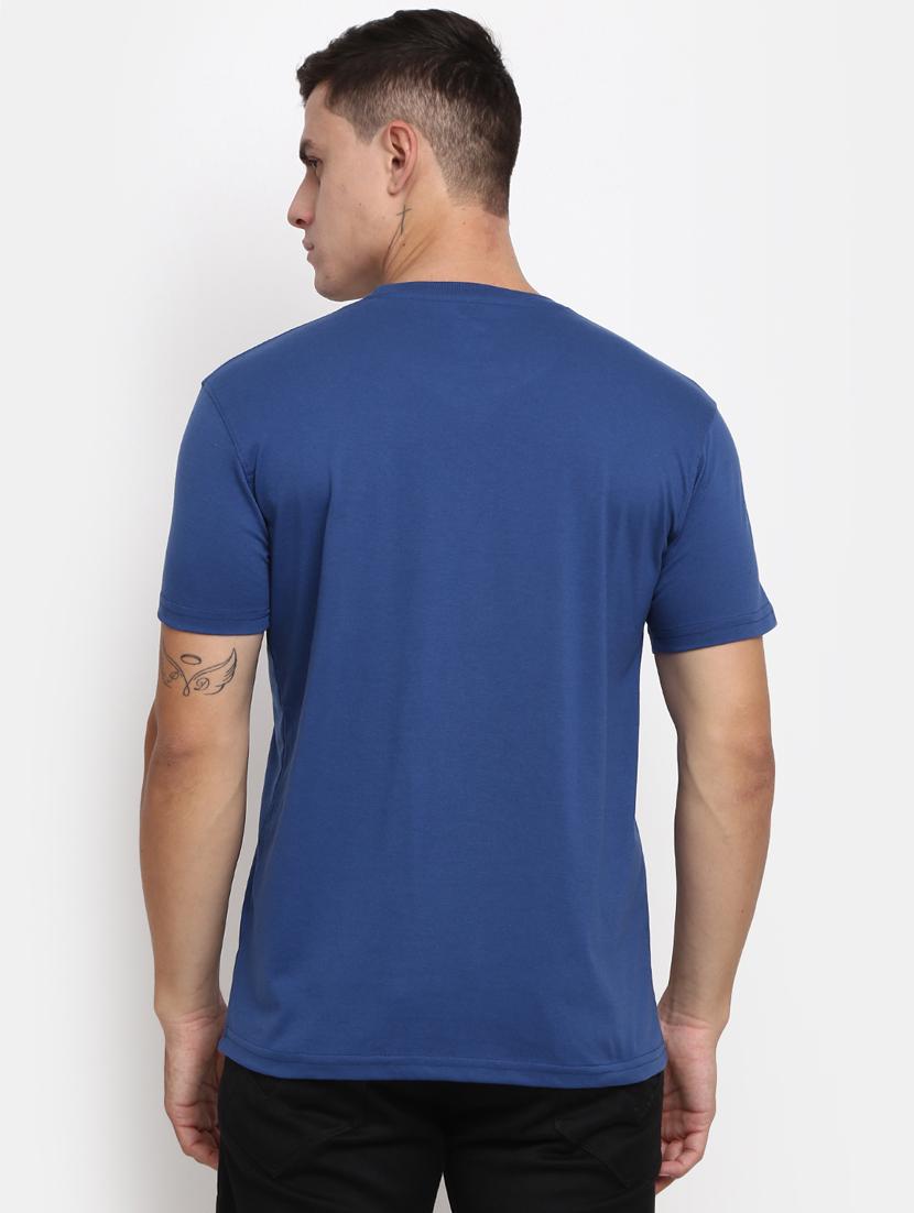 blue front printed regular t-shirt - 20672402 - Standard Image - 2