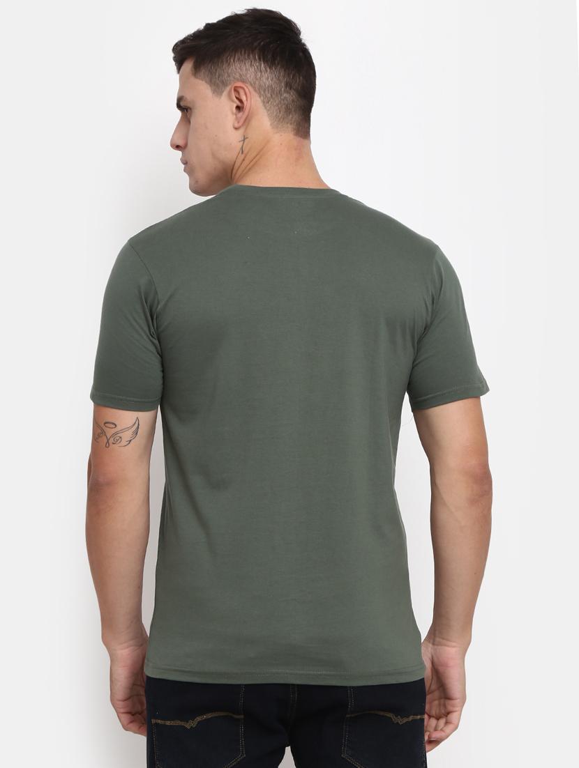 green front printed regular t-shirt - 20672447 - Standard Image - 2