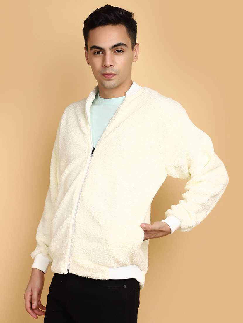 white cotton casual jacket - 20673554 -  Standard Image - 2