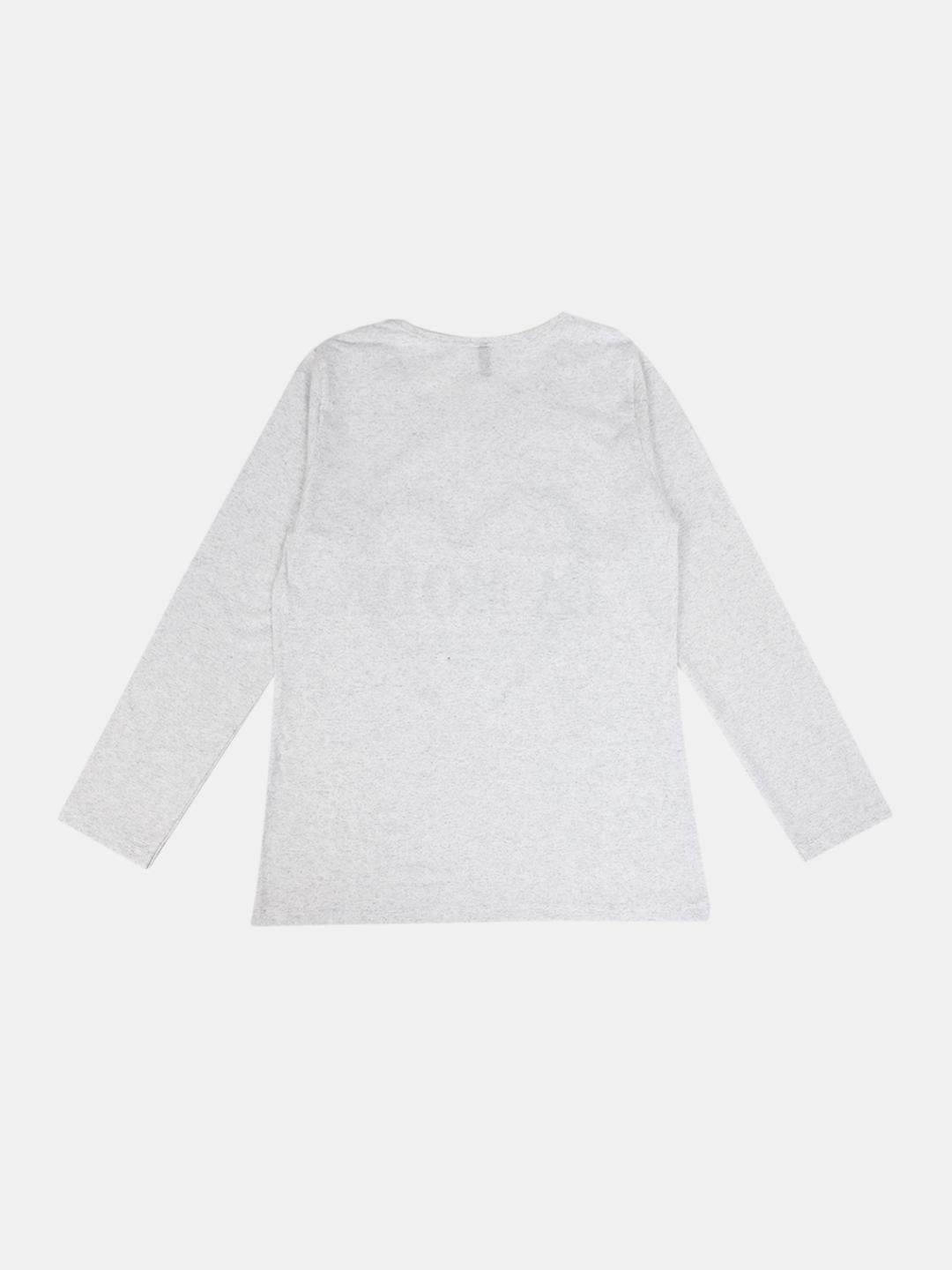 ecru melange single jersey tshirt - 20680519 - Standard Image - 2