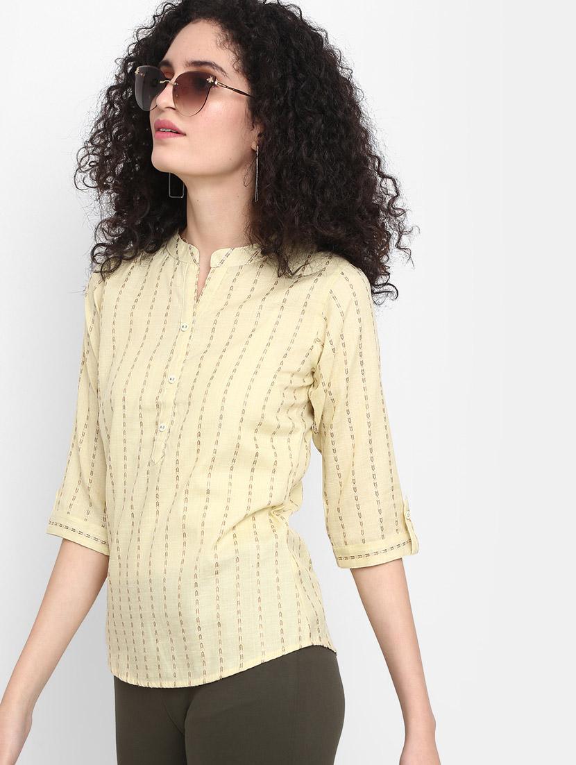 gold rayon a line top - 20681360 - Standard Image - 2