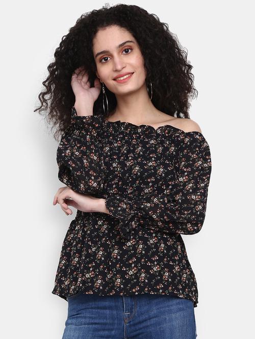 black cotton a line top - 20682010 -  Standard Image - 0