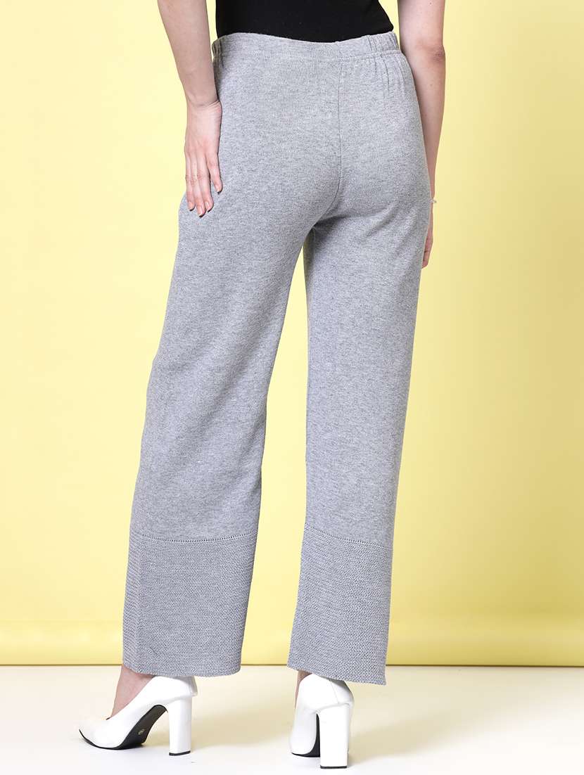 women pack of 2 multicolored solid palazzos - 20683179 -  Standard Image - 2