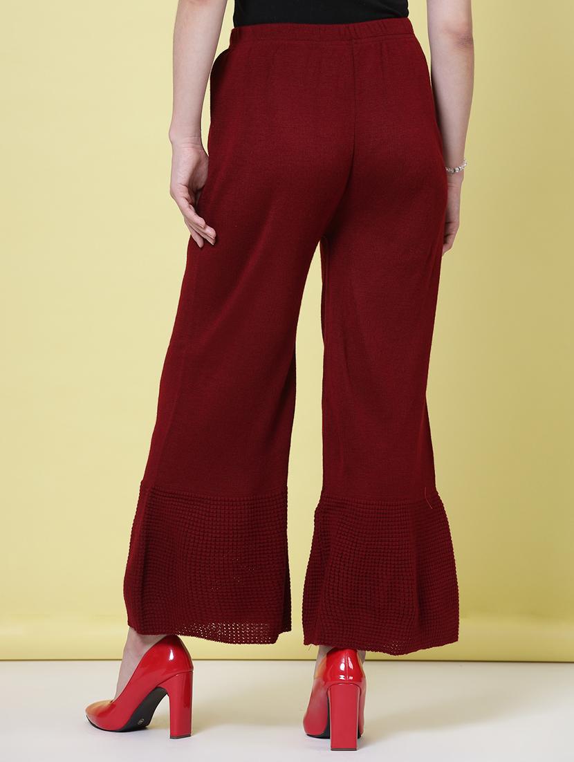women pack of 2 multicolored solid palazzos - 20683186 - Standard Image - 2