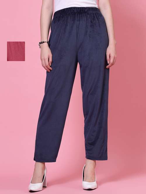 women set of 2 multicolored full length palazzos - 20683198 - Standard Image - 0