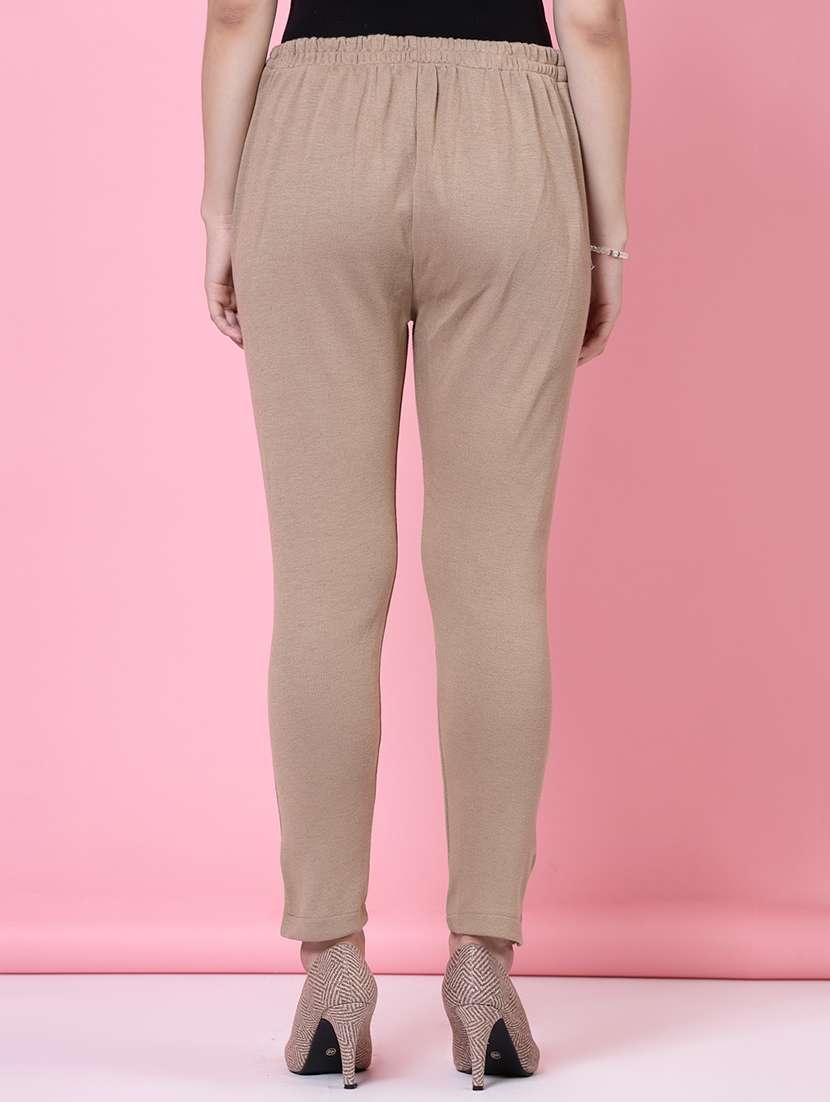 women set of 2 mid-rise multi colored trouser - 20683281 -  Standard Image - 2