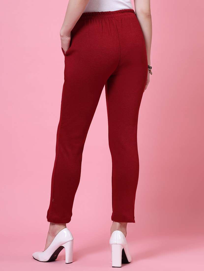 set of 2 solid flat front trouser - 20683284 -  Standard Image - 2