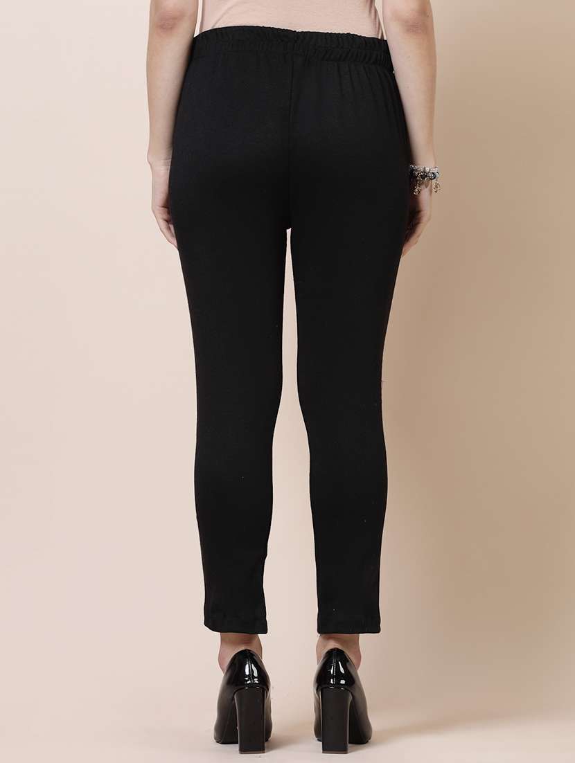 women pack of 2 multicolored solid trouser - 20683293 -  Standard Image - 2