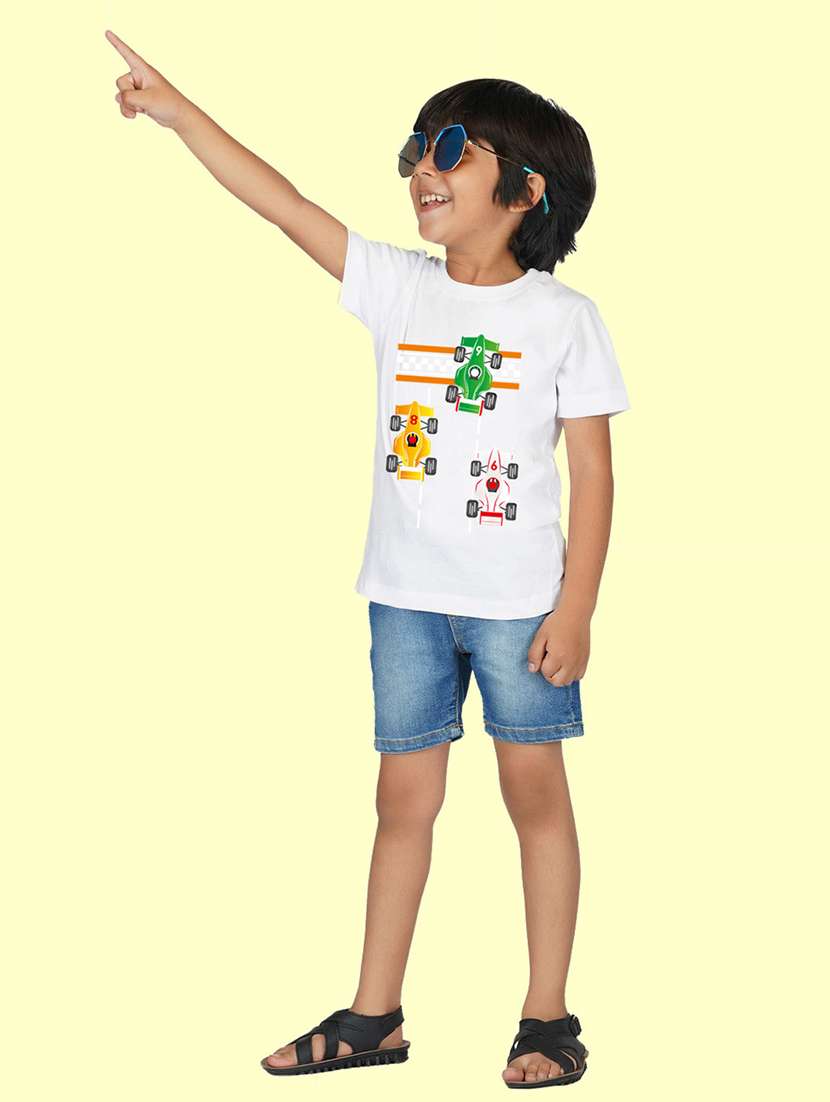 boys front print short sleeve t-shirt - 20683613 -  Standard Image - 2