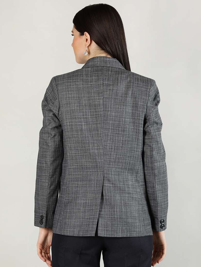 grey checked formal blazer - 20683879 -  Standard Image - 2