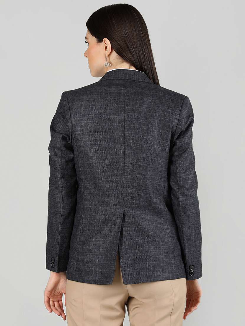 grey checked formal blazer - 20683882 - Standard Image - 2