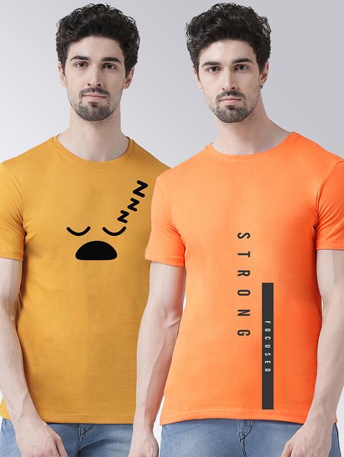 men pack of 2 printed t-shirts - 20684303 - Standard Image - 0