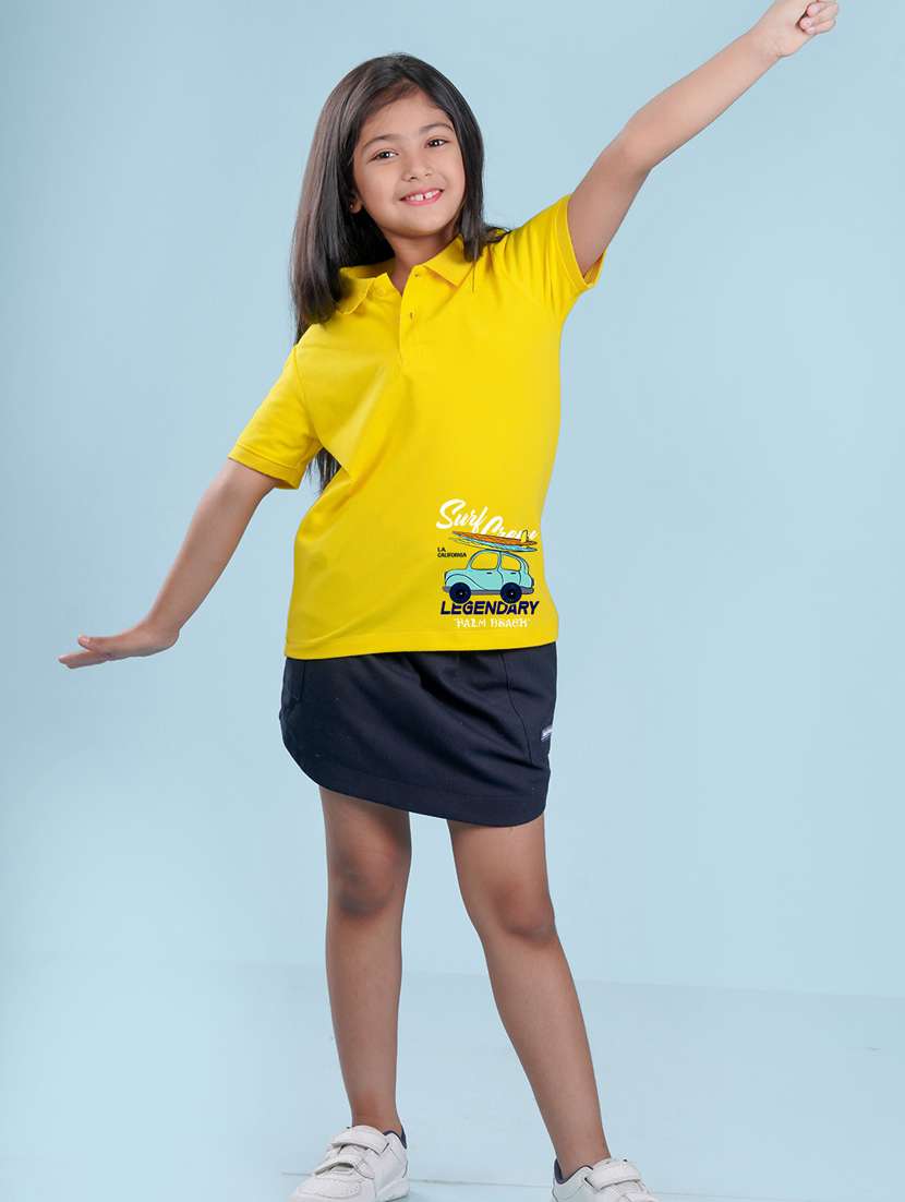 girls placement print cotton tee - 20684379 - Standard Image - 2
