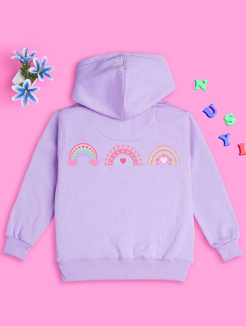 lavender hooded neck sweatshirts - 20684856 -  Standard Image - 2