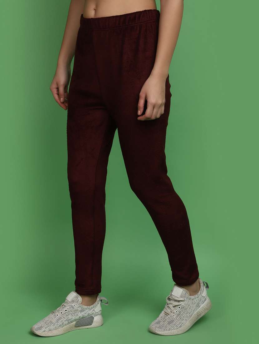 women solid full length legging - 20685863 -  Standard Image - 2
