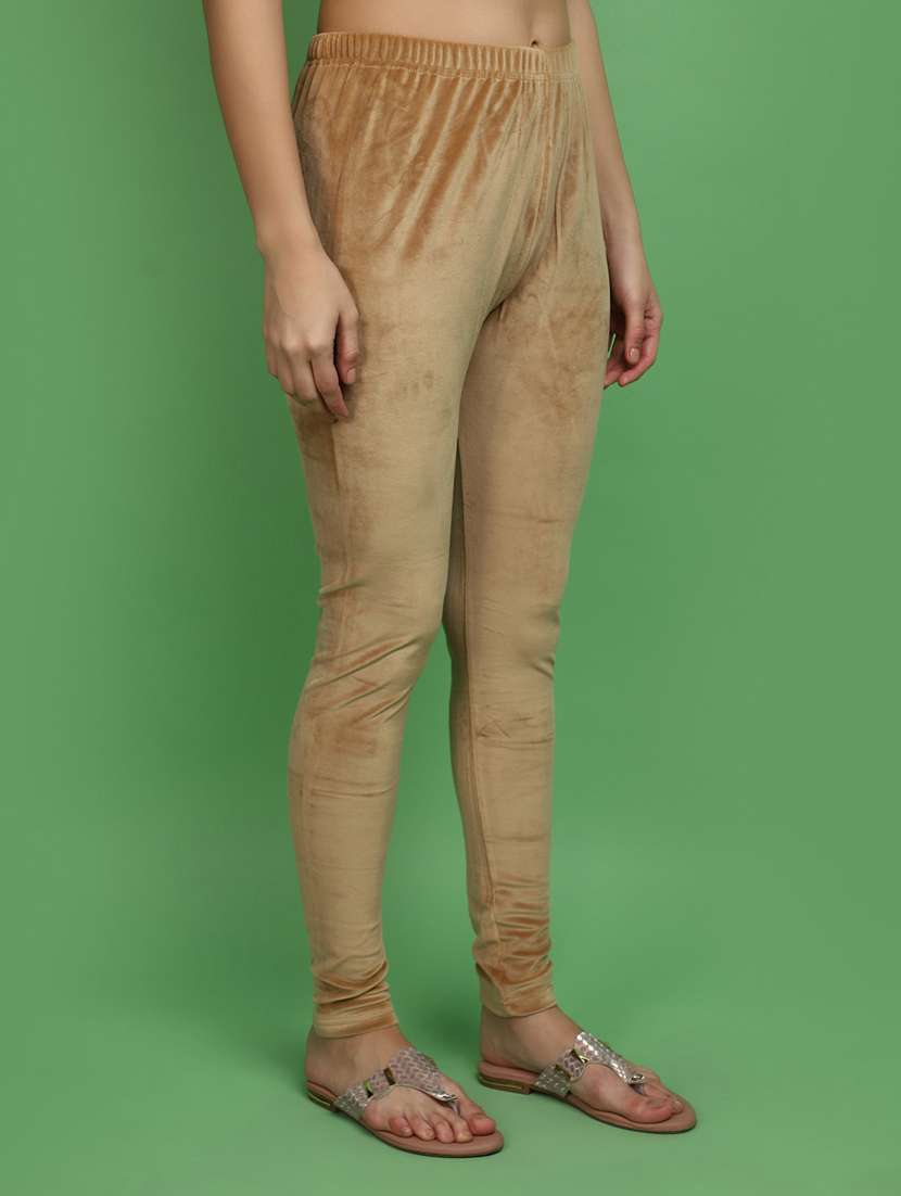 women solid full length legging - 20685866 -  Standard Image - 2