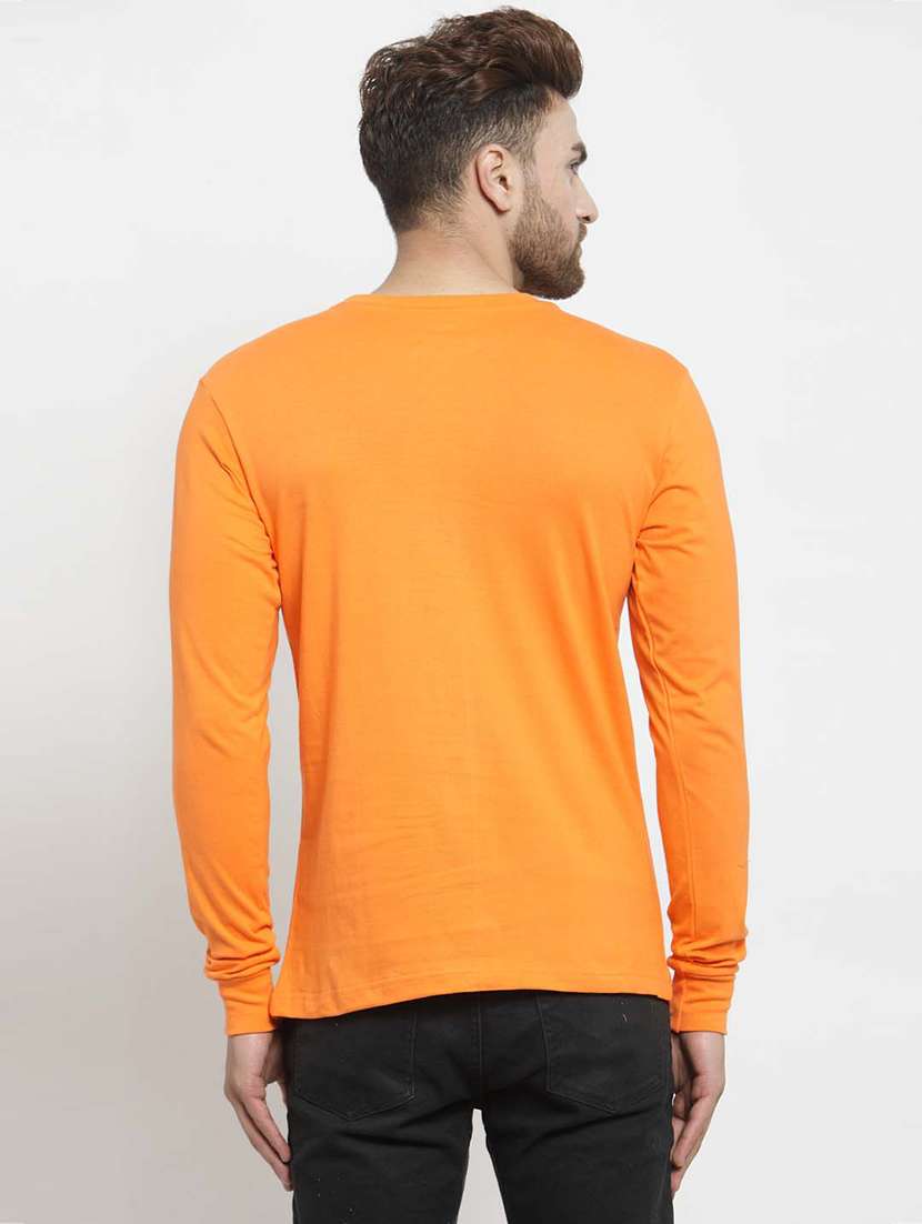 men round neck chest print t-shirt - 20685874 -  Standard Image - 2