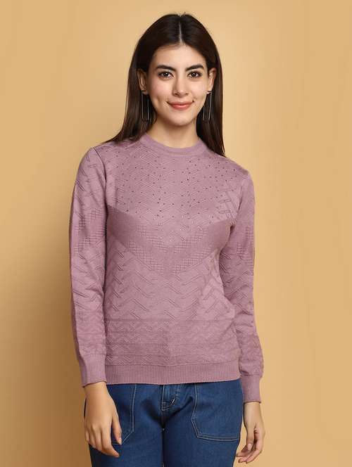 women embellished long sleeves pullover - 20686161 -  Standard Image - 0