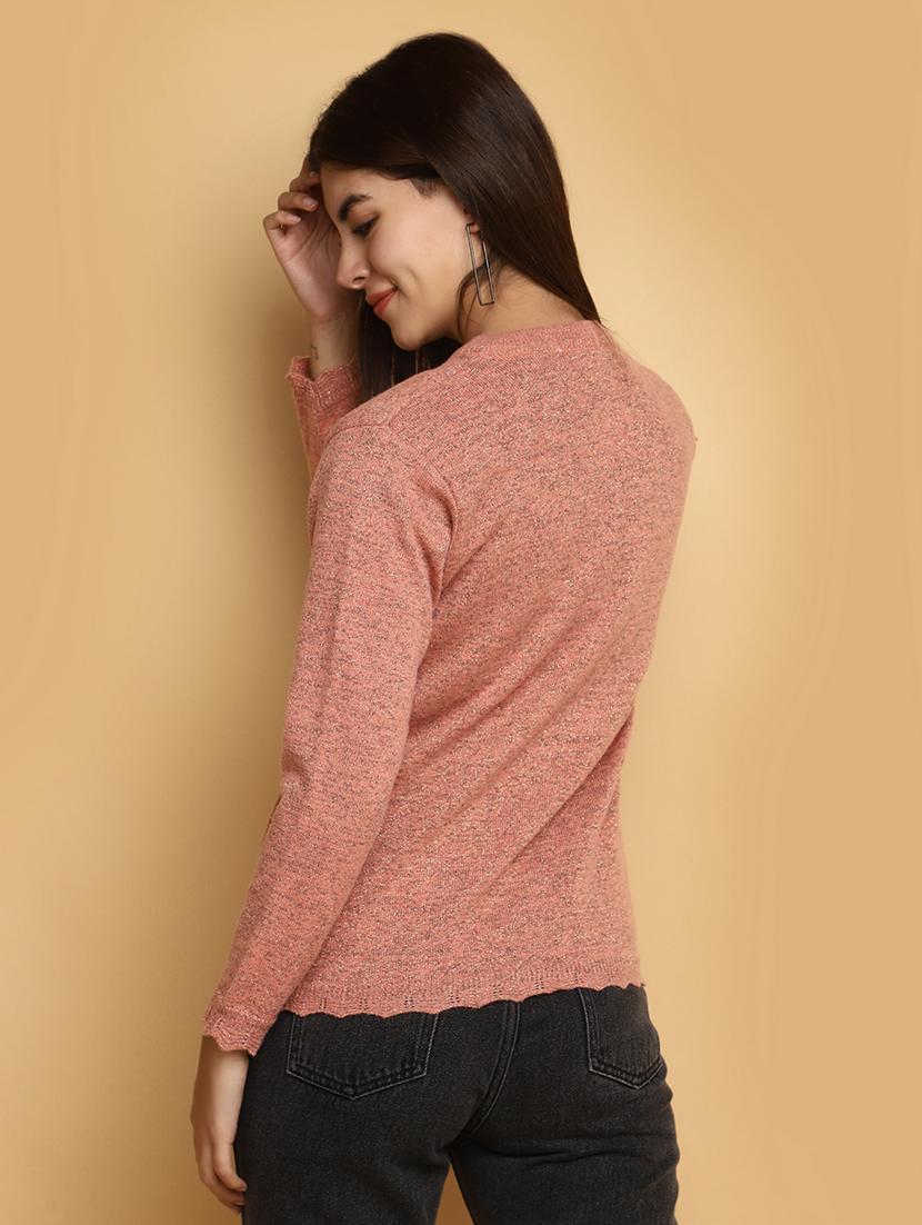 women self designed long sleeves cardigan - 20686189 - Standard Image - 2