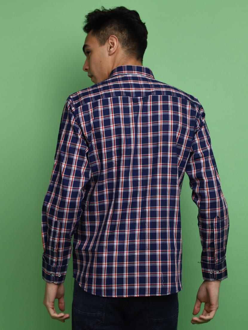 blue cotton casual shirt - 20686246 - Standard Image - 2