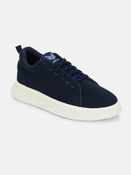 solid blue lace up sneaker - 20686385 - Standard Image - 0