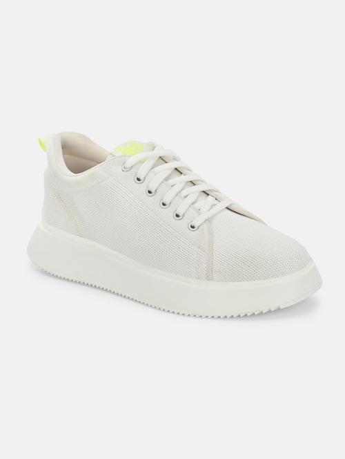 solid white lace up sneaker - 20686386 - Standard Image - 0