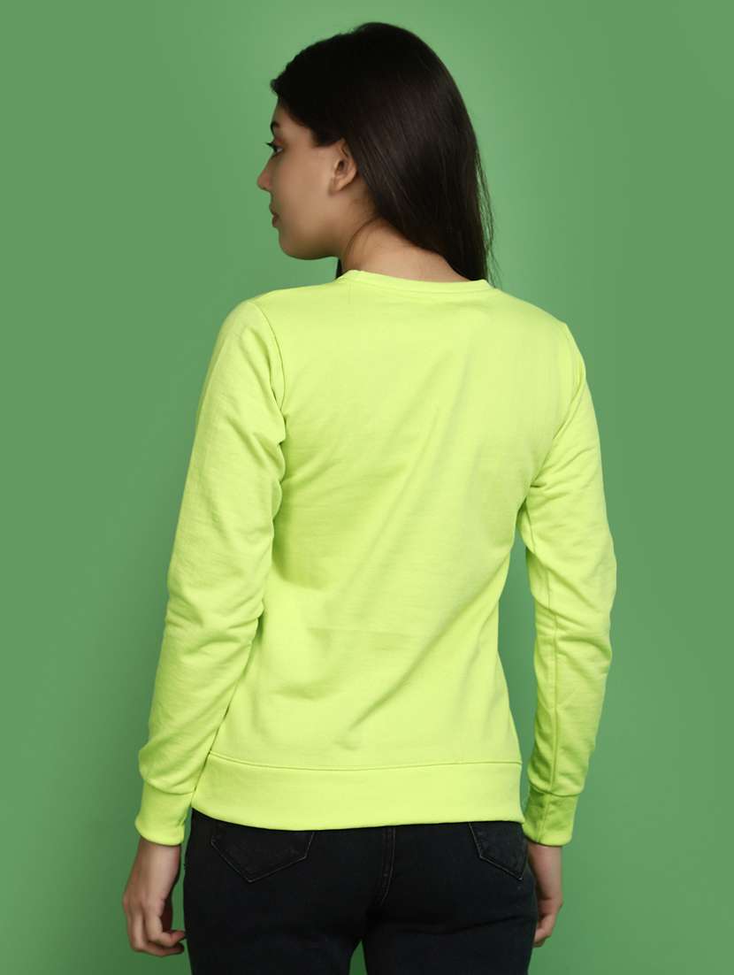 women front print long sleeve sweatshirt - 20686416 - Standard Image - 2