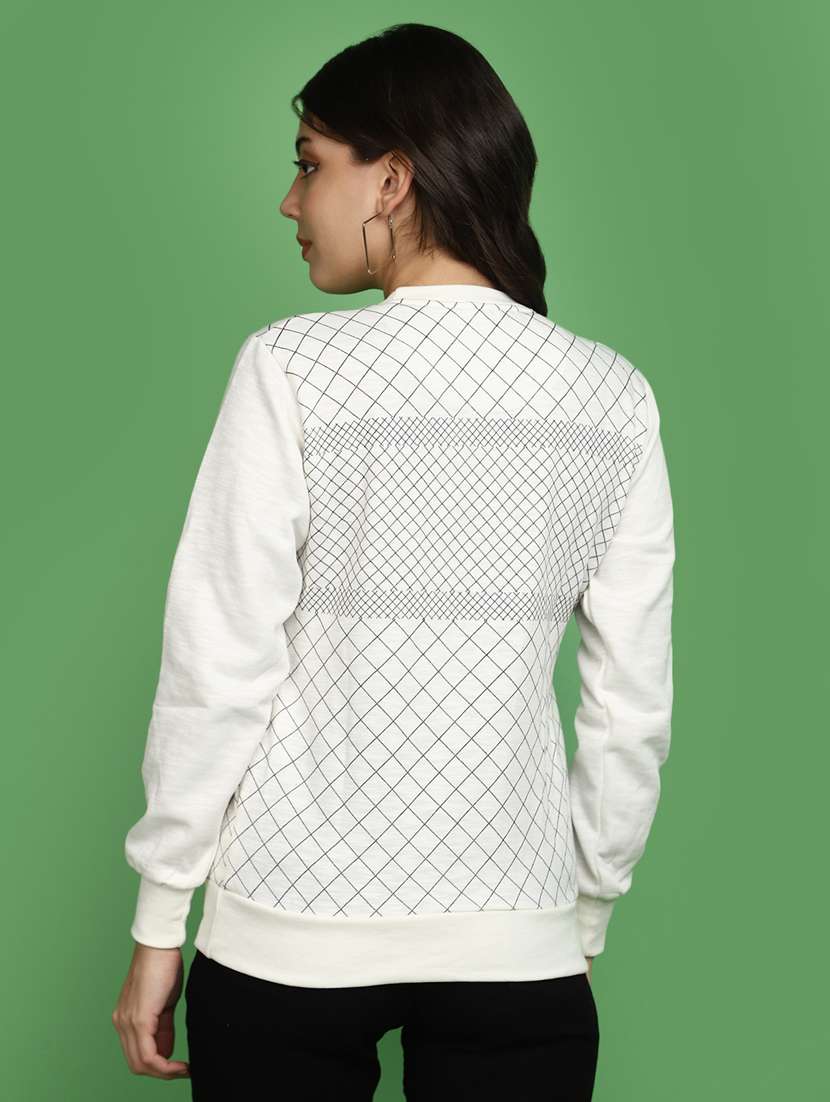 women front print long sleeve sweatshirt - 20686422 -  Standard Image - 2