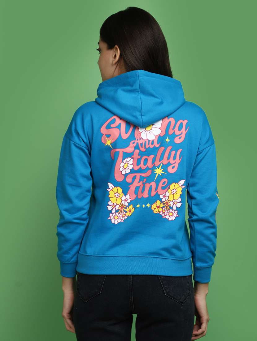 women front print long sleeve sweatshirt - 20686429 -  Standard Image - 2