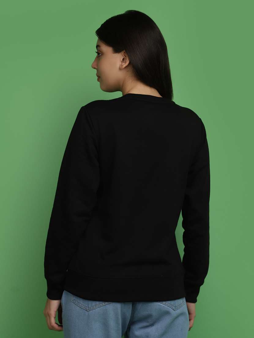 women front print long sleeve sweatshirt - 20686434 -  Standard Image - 2