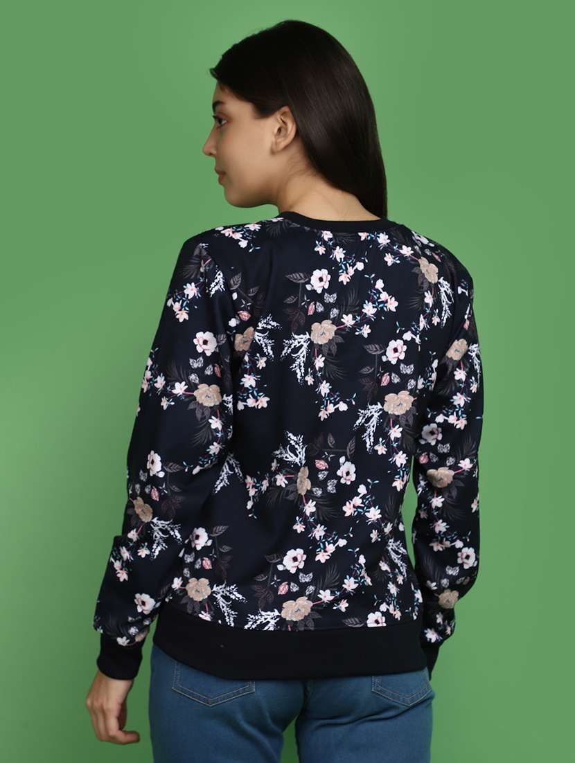 women all over print long sleeve sweatshirt - 20686435 -  Standard Image - 2