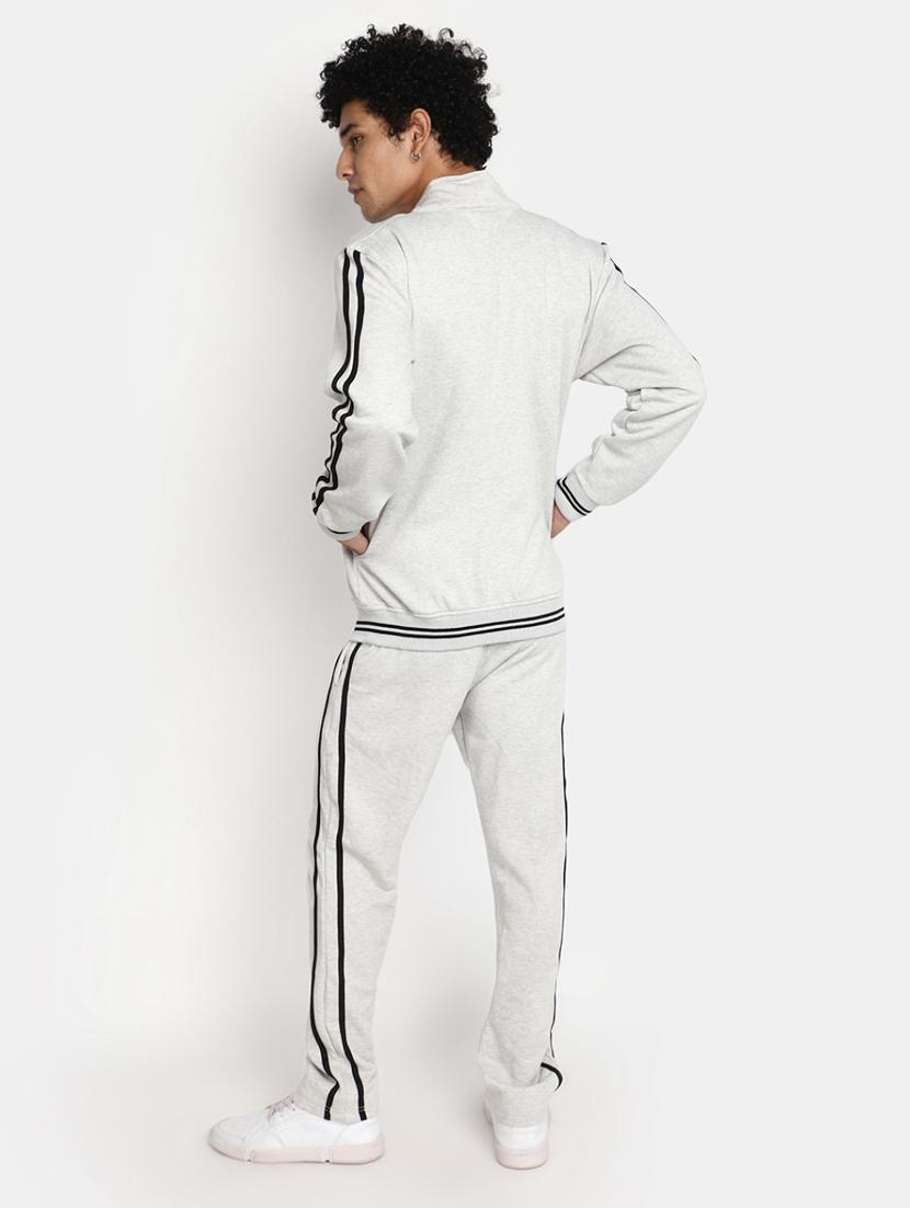 grey striped taped detailed track suit - 20686542 - Standard Image - 2
