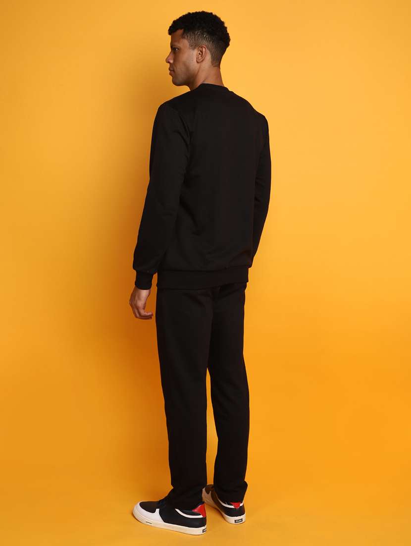 black typographic chest print track suit - 20686548 -  Standard Image - 2