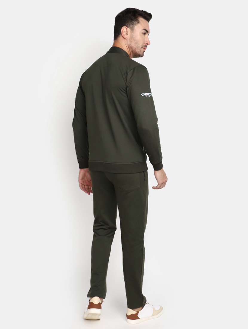 solid green detailed track suit - 20686554 -  Standard Image - 2