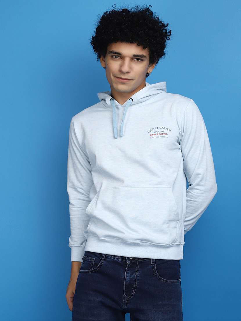 light blue cotton regular sweatshirt