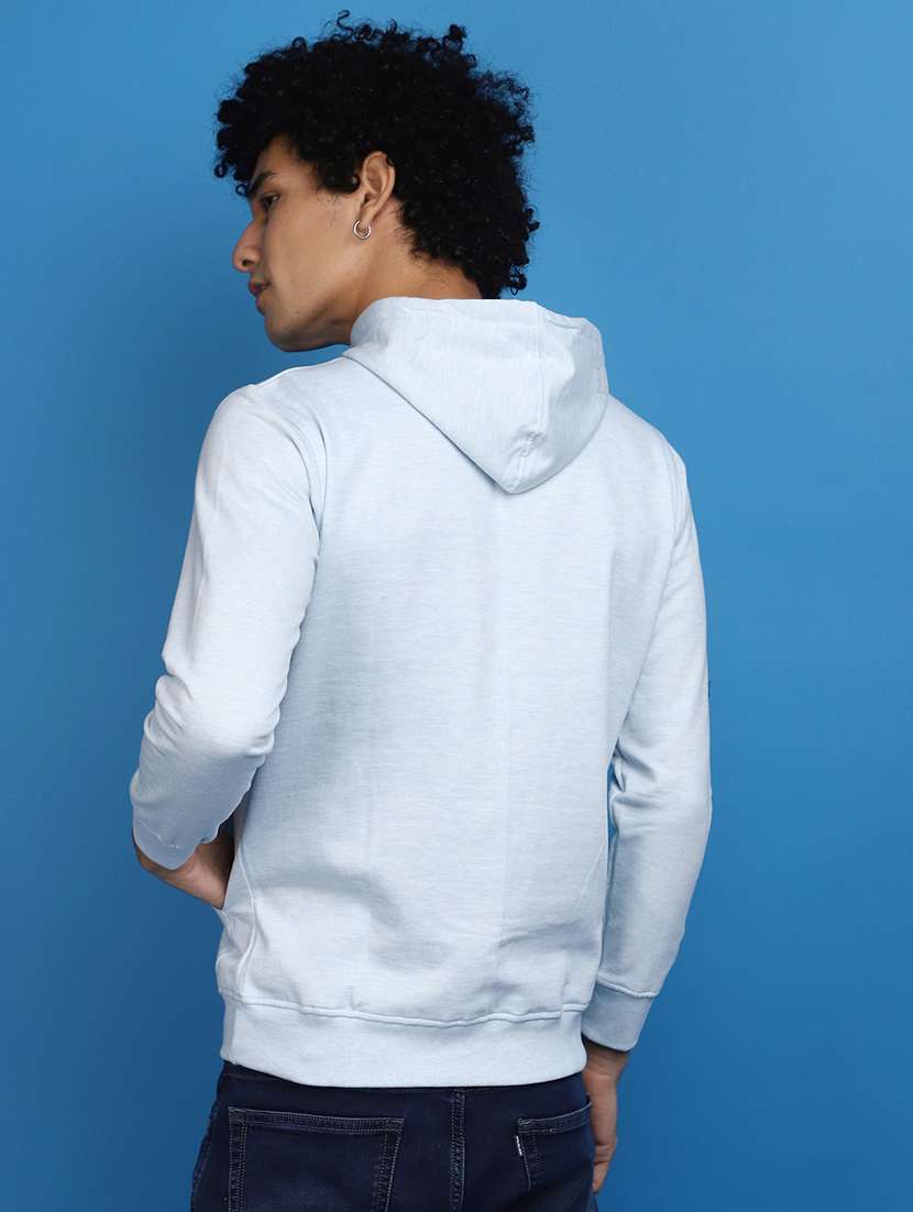 light blue cotton regular sweatshirt - 20686684 - Standard Image - 2