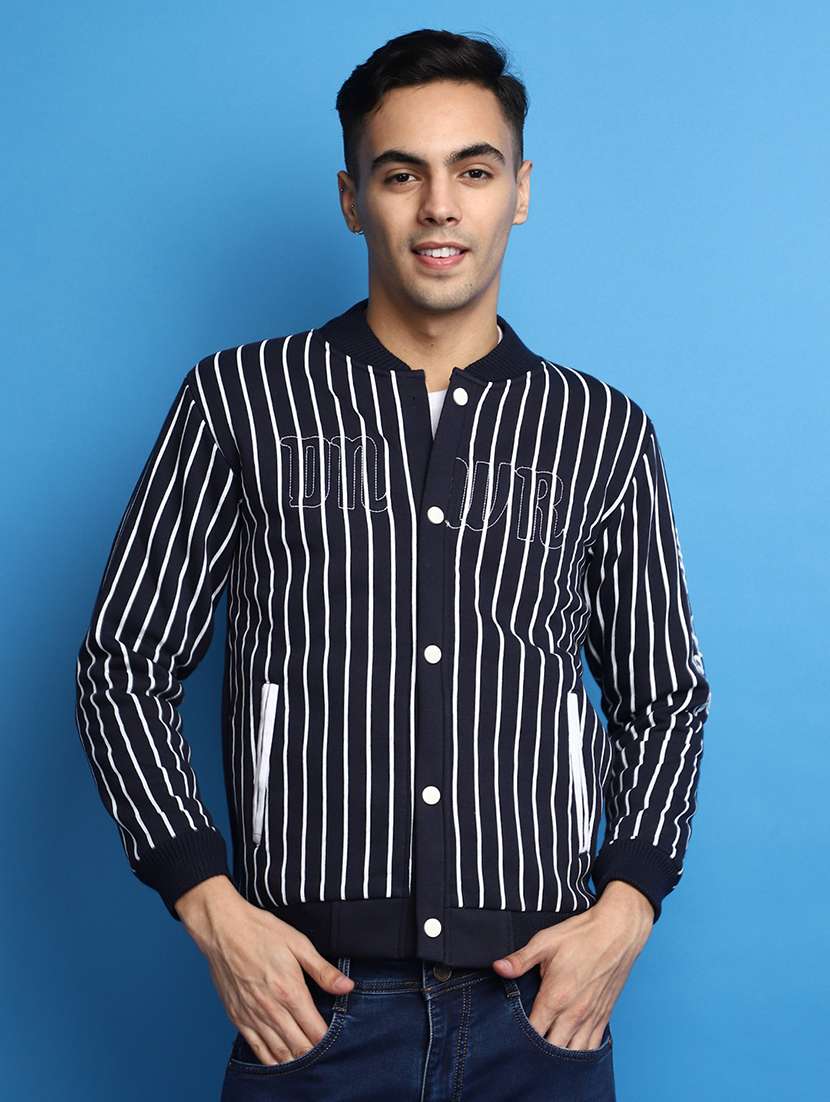 navy blue cotton regular sweatshirt