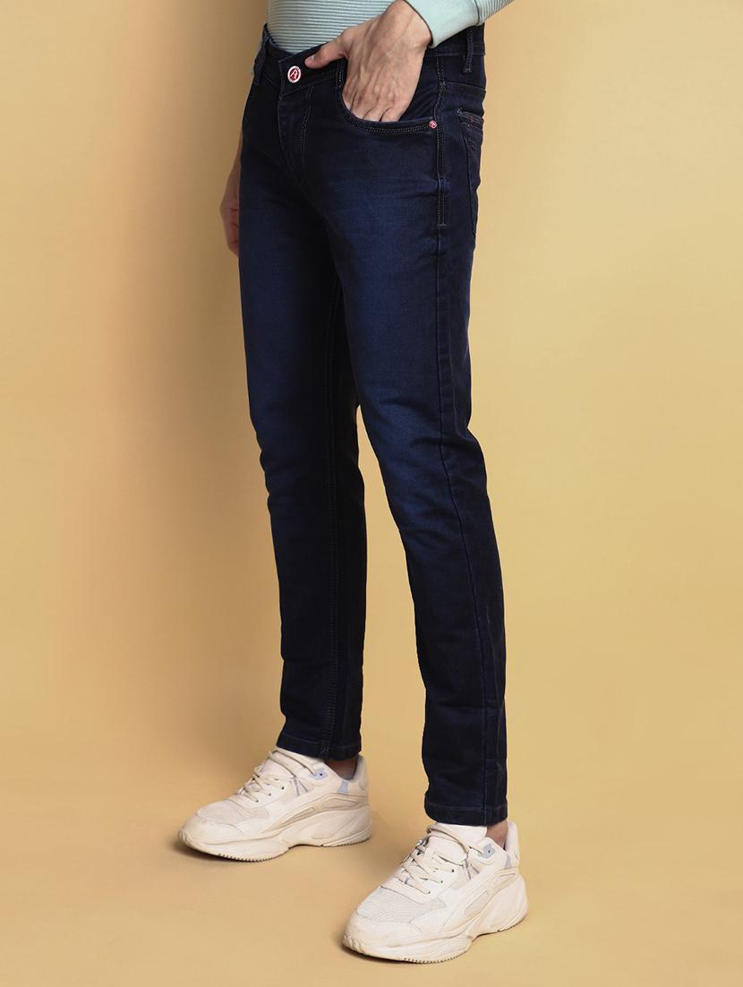 men solid mid rise jeans - 20686925 - Standard Image - 2
