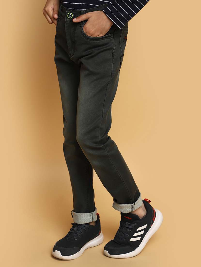 boy's plain slim fit jeans - 20686975 -  Standard Image - 2