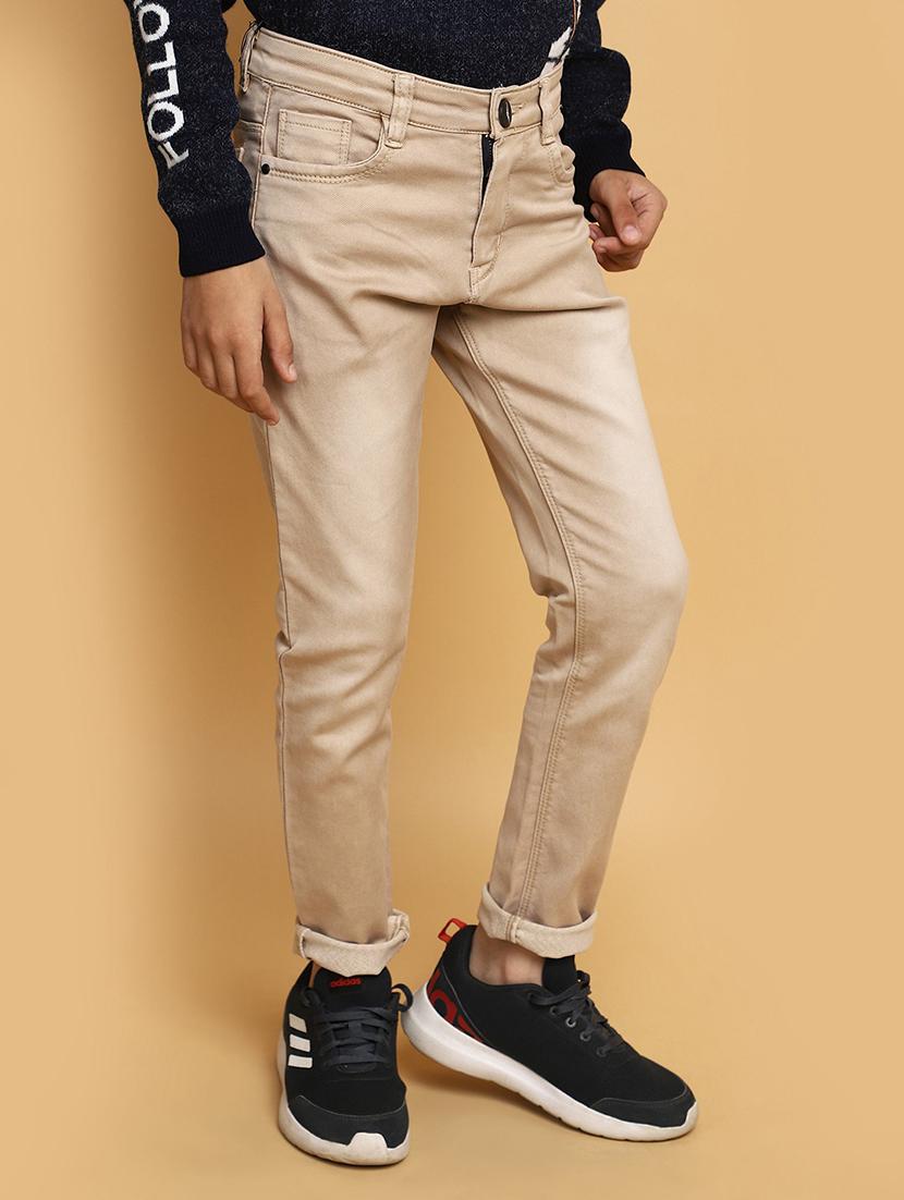 boy's plain slim fit jeans - 20687030 - Standard Image - 2