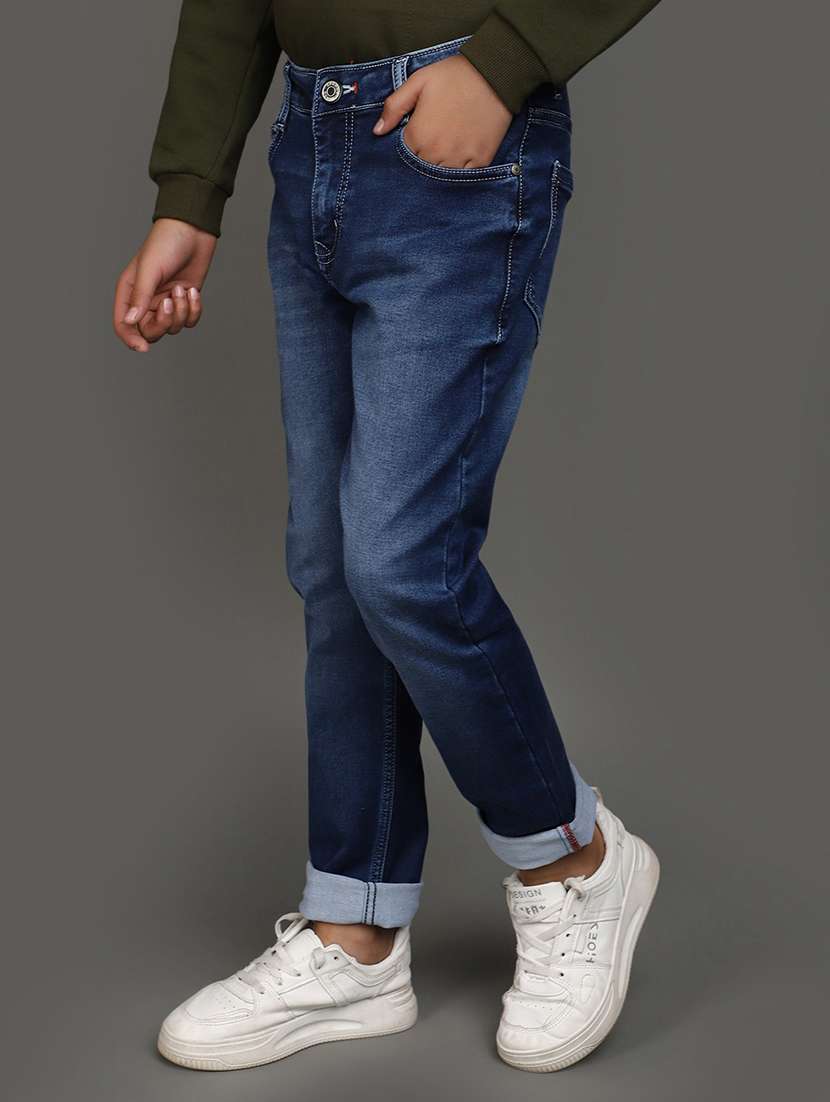 boy's plain slim fit jeans - 20687035 -  Standard Image - 2