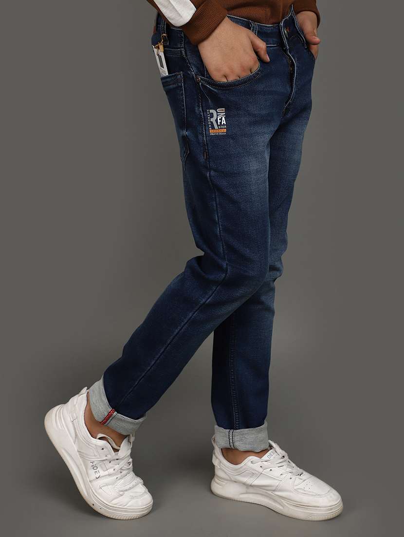boy's plain slim fit jeans - 20687036 -  Standard Image - 2