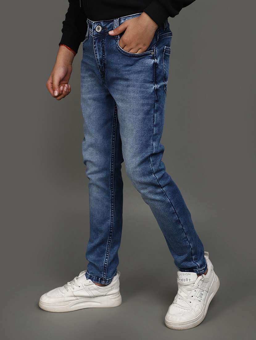 boy's plain slim fit jeans - 20687041 -  Standard Image - 2