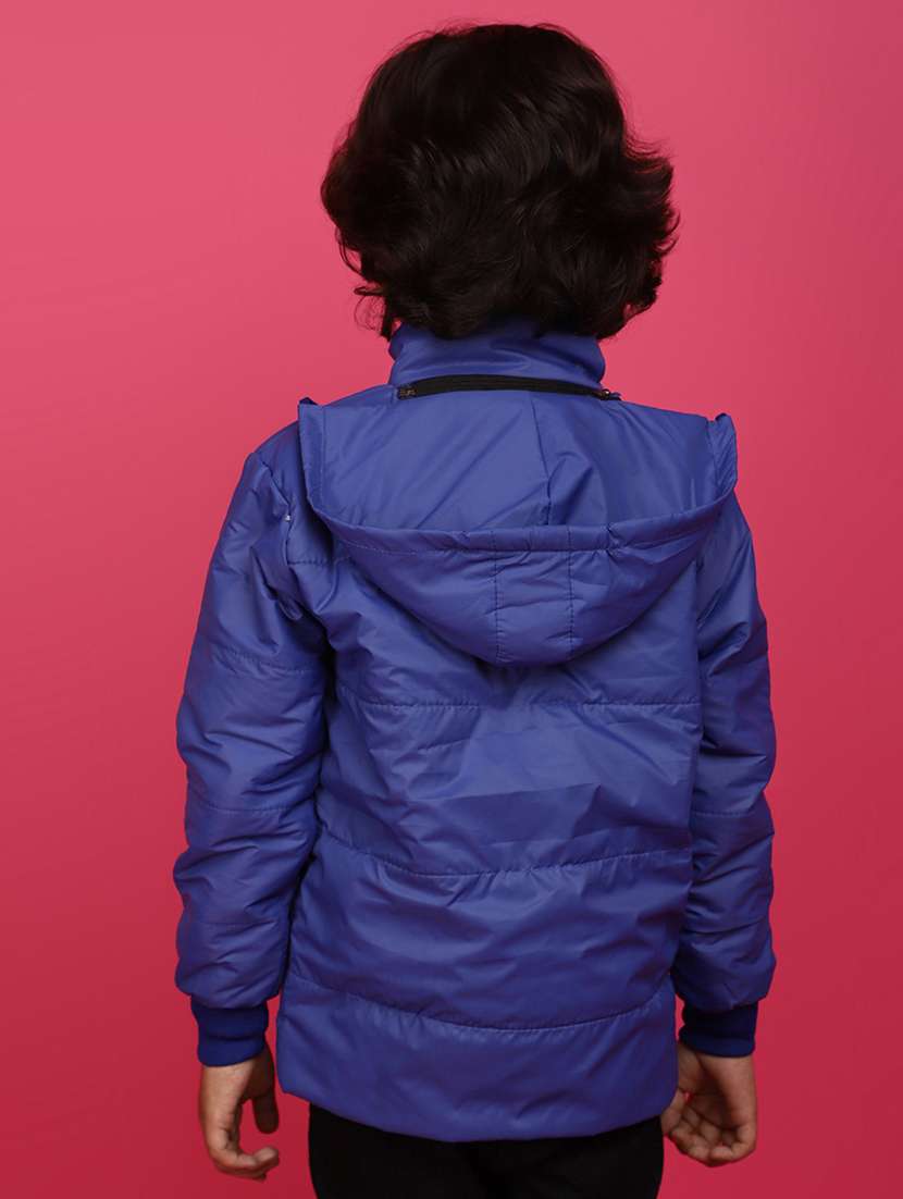 boys long sleeved color block quilted jacket - 20687202 -  Standard Image - 2